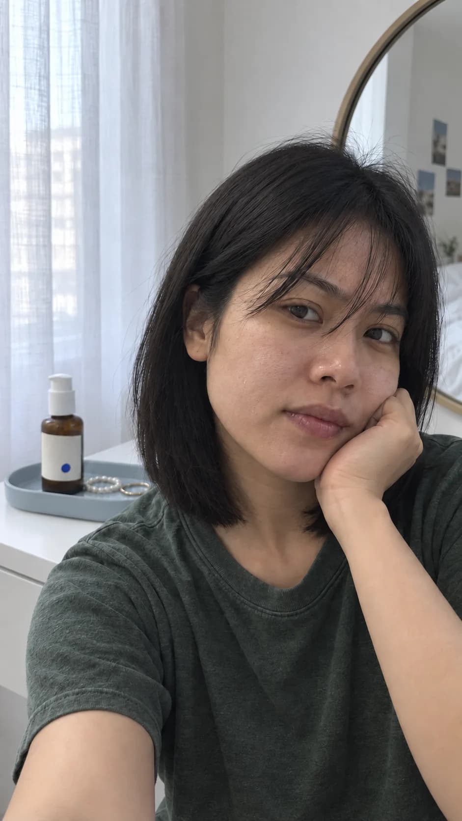 Creator opening a skincare ad with a relatable problem